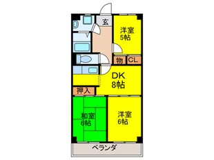 ルミエ－ル・マゴジⅡの物件間取画像